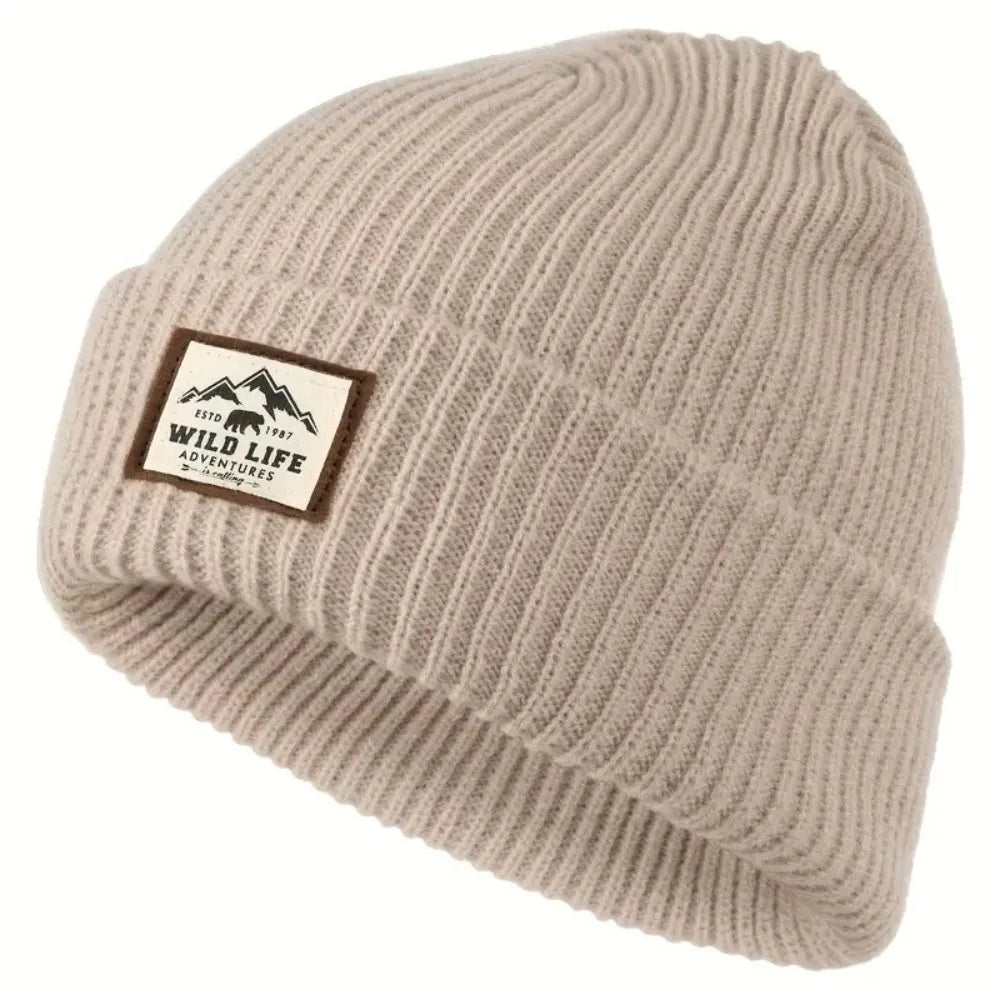 Fleece Ear Protection Beanie – Windproof Knit Winter Hat for Outdoor Sports, Fishing & Cycling
