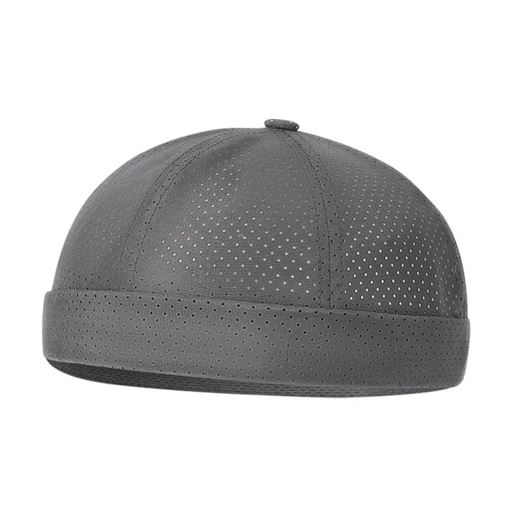 Quick Dry Brimless Beanie – Lightweight Polyester Breathable Fishing Hat for Men & Women