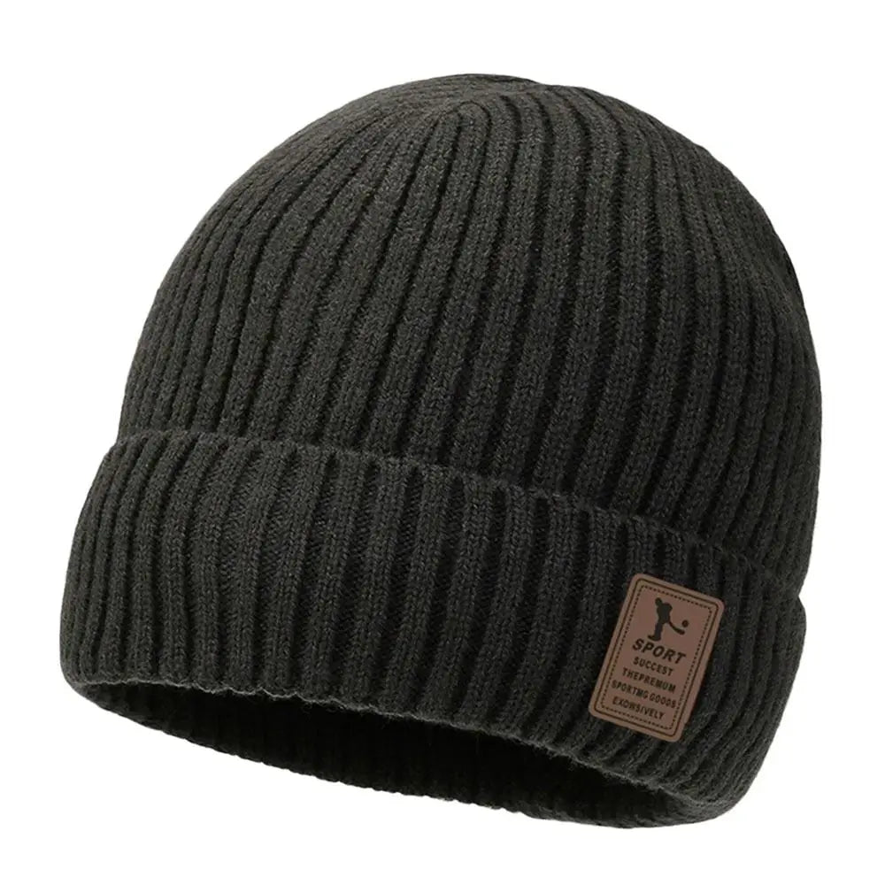 Fleece-Lined Winter Beanie – Thick Windproof Knit with Soft Fleece Interior for Men & Women