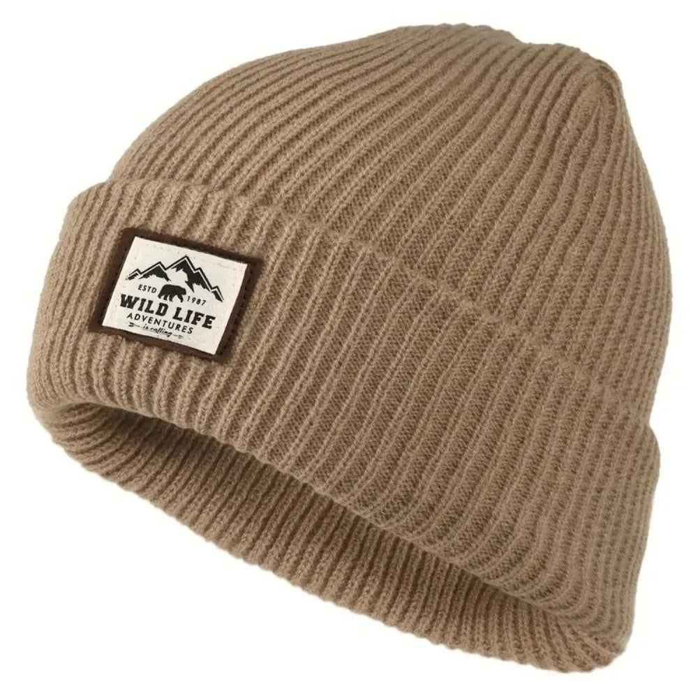 Fleece Ear Protection Beanie – Windproof Knit Winter Hat for Outdoor Sports, Fishing & Cycling