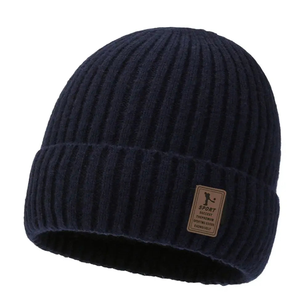 Fleece-Lined Winter Beanie – Thick Windproof Knit with Soft Fleece Interior for Men & Women