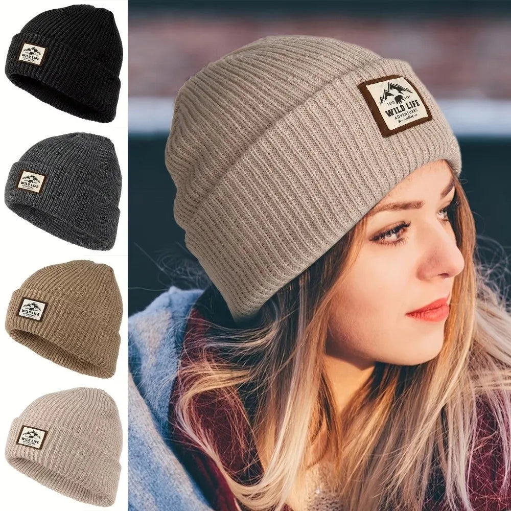 Fleece Ear Protection Beanie – Windproof Knit Winter Hat for Outdoor Sports, Fishing & Cycling