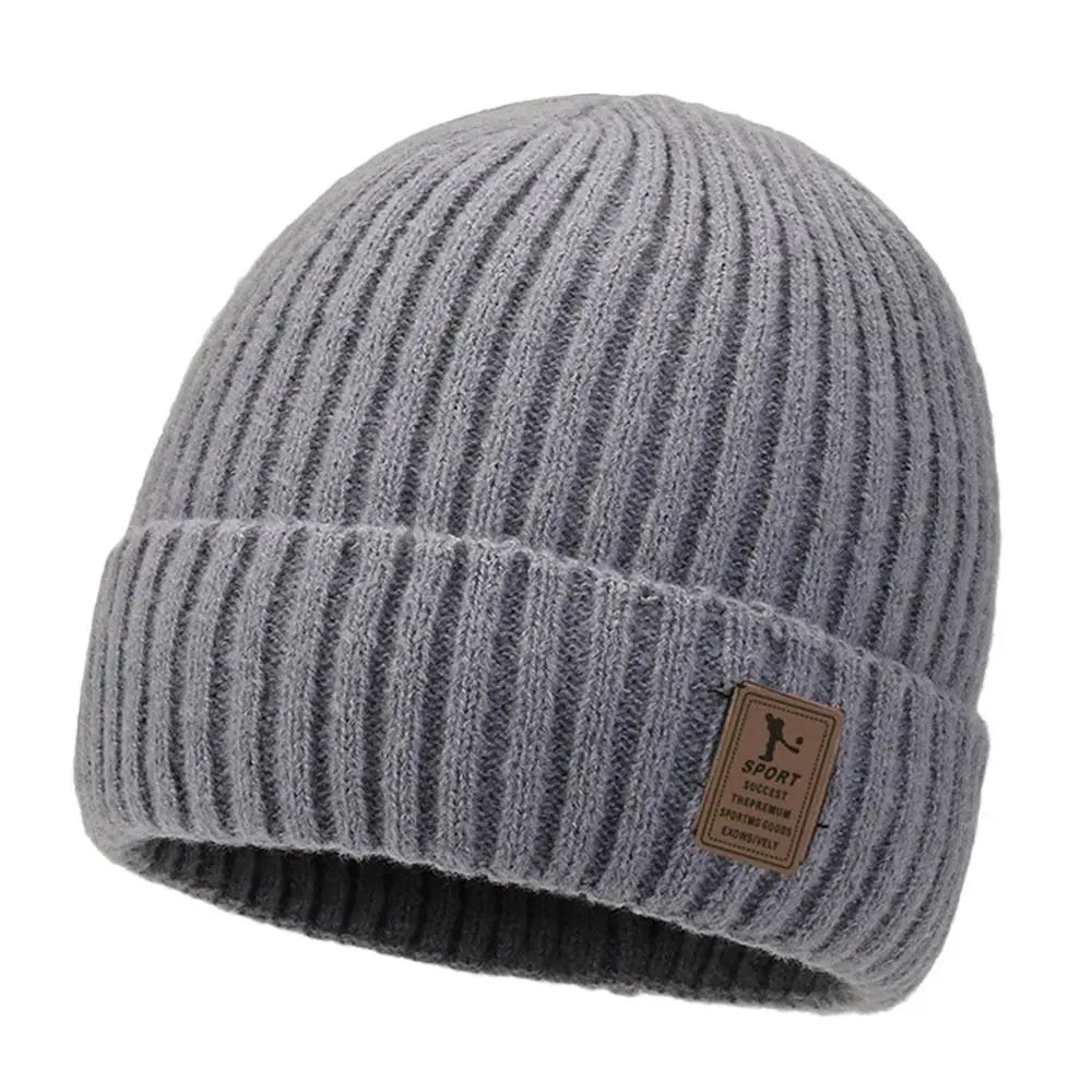 Fleece-Lined Winter Beanie – Thick Windproof Knit with Soft Fleece Interior for Men & Women