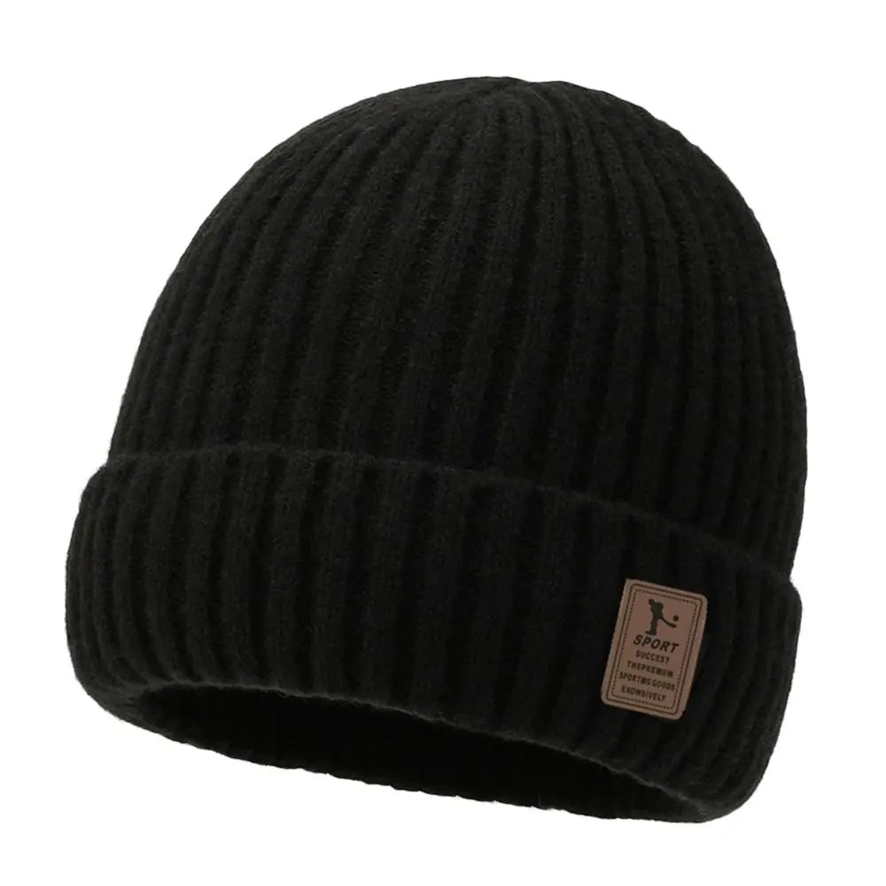 Fleece-Lined Winter Beanie – Thick Windproof Knit with Soft Fleece Interior for Men & Women