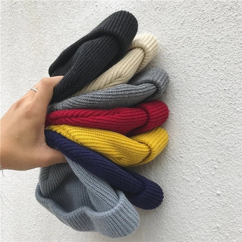 Wool Fisherman Beanie – Cotton Cuffed Knit Watch Cap for Men & Women