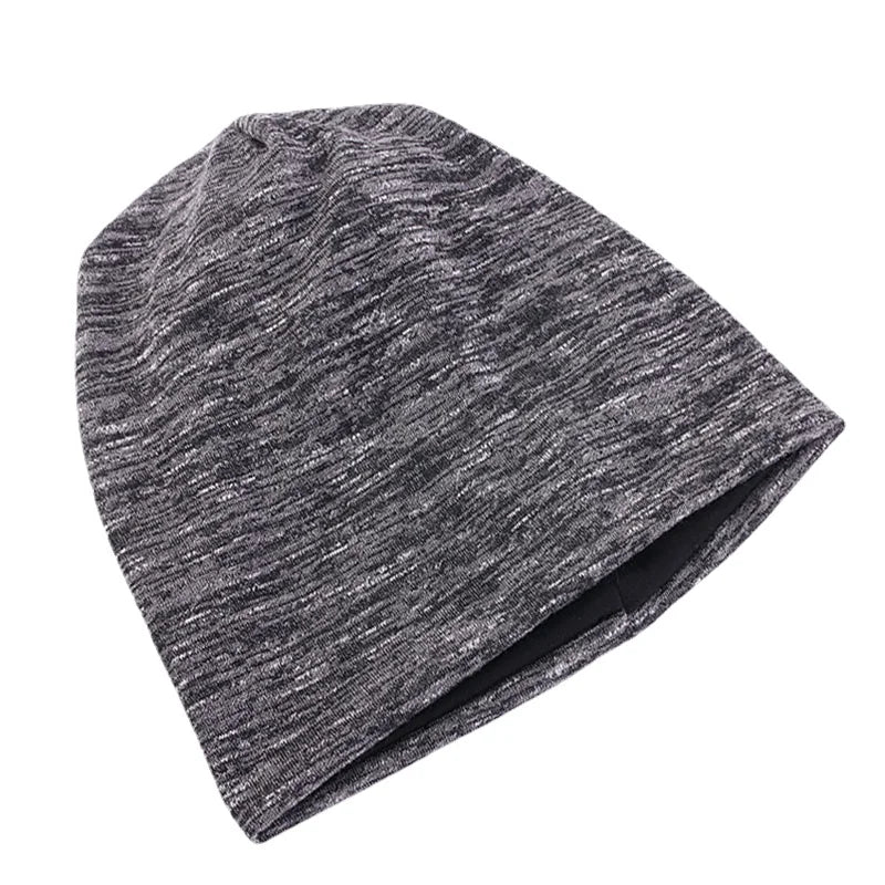 Cashmere-Like Double Fabric Beanie – Soft Polyester Cotton Knit Hat for Men & Women