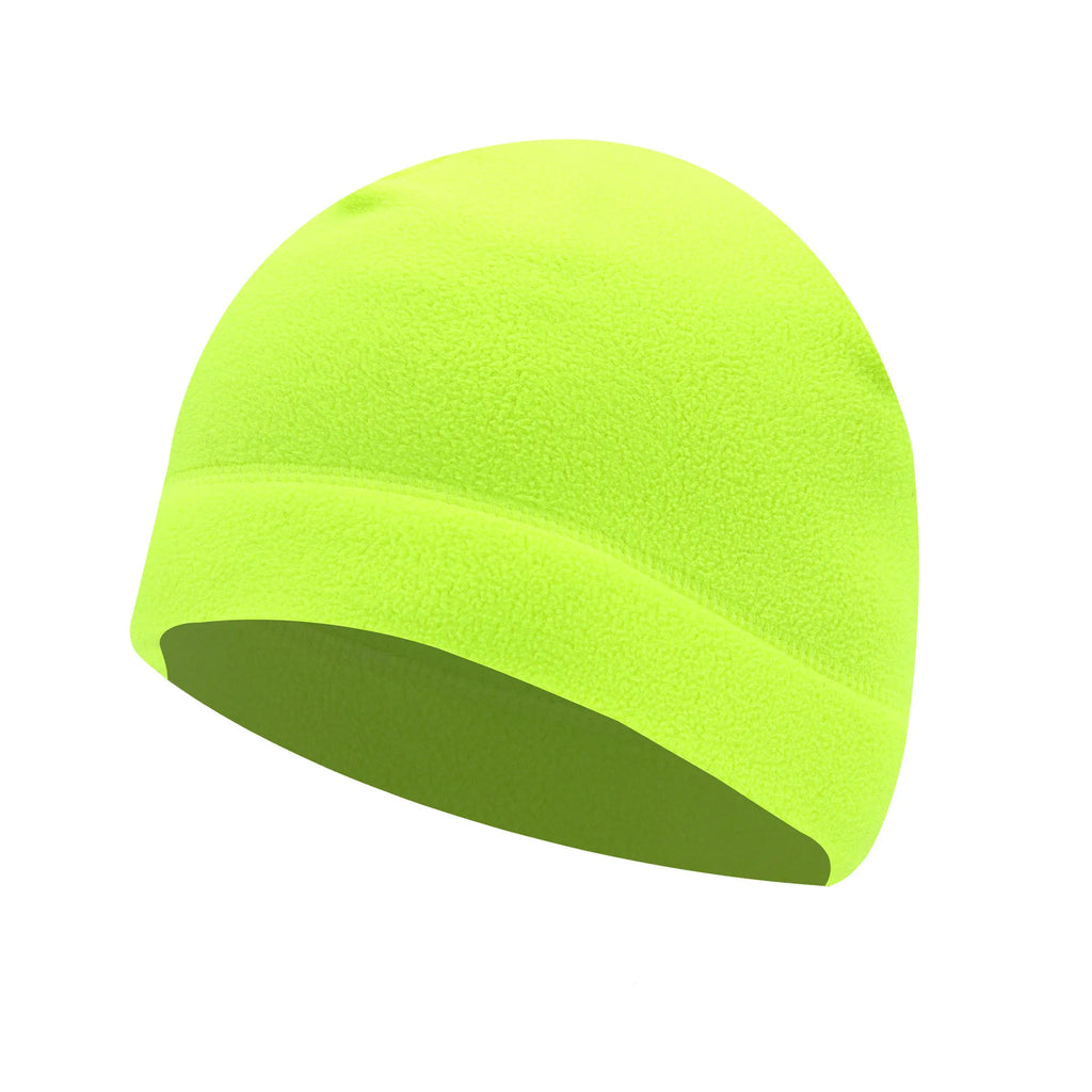 Windproof Polar Fleece Beanie – Cotton Polyester Warm Ski Cycling Hat for Men & Women