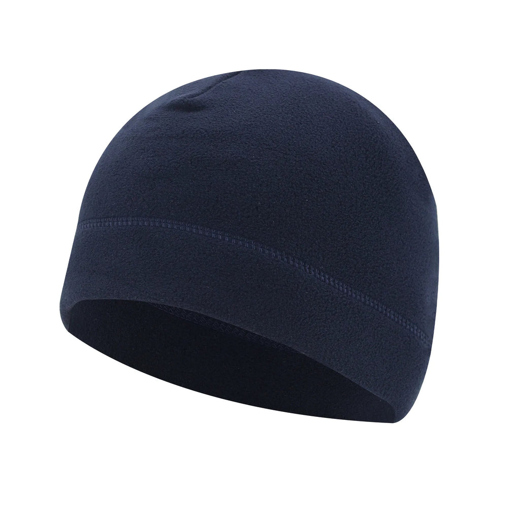 Windproof Polar Fleece Beanie – Cotton Polyester Warm Ski Cycling Hat for Men & Women