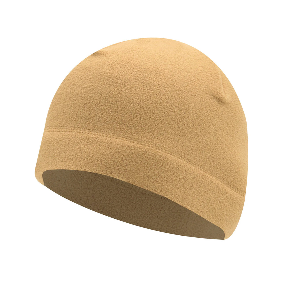 Windproof Polar Fleece Beanie – Cotton Polyester Warm Ski Cycling Hat for Men & Women