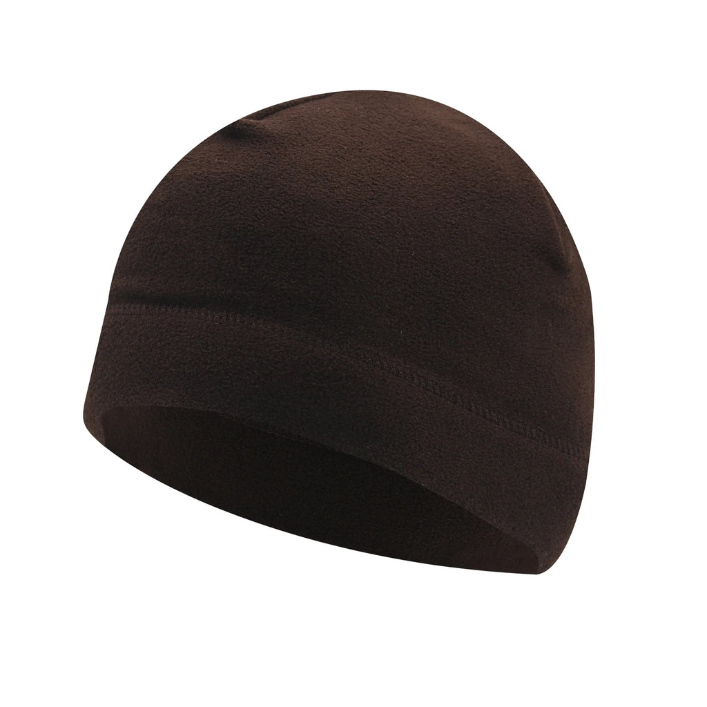 Windproof Polar Fleece Beanie – Cotton Polyester Warm Ski Cycling Hat for Men & Women