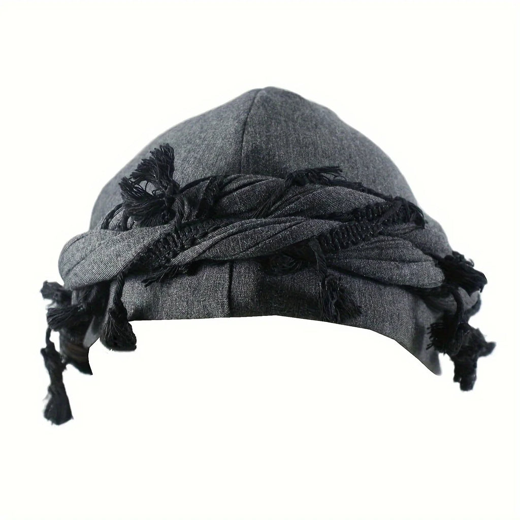Vintage Turban Head Wrap – Polyester Multifunction Tatted Head Wrap for Men & Women