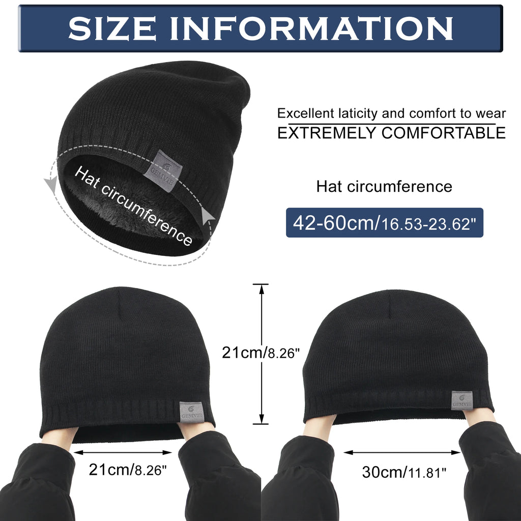 Plush Solid Colour Beanie – Soft Luxurious Knit Winter Hat for Men & Women