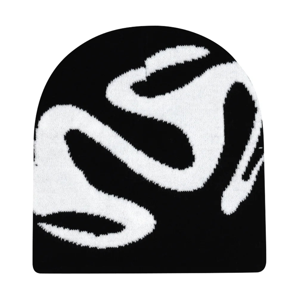 Y2K Letter Knit Beanie