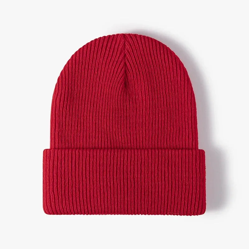 Solid Stretch Crochet Beanie