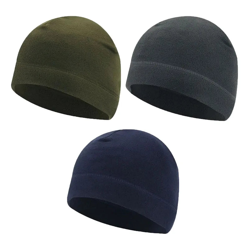 Fleece Ski Skull Cap – Windproof Cold-Proof Sports Hat for Cycling, Skiing & Running