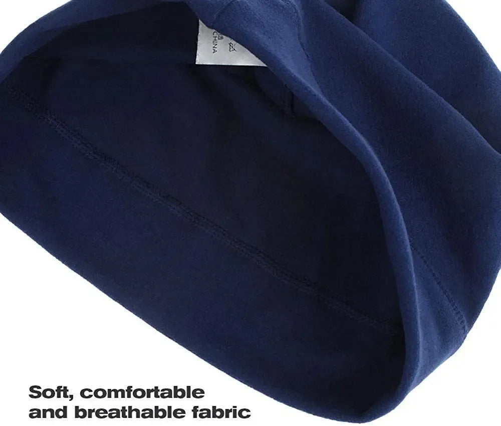Fleece Ski Skull Cap – Windproof Cold-Proof Sports Hat for Cycling, Skiing & Running