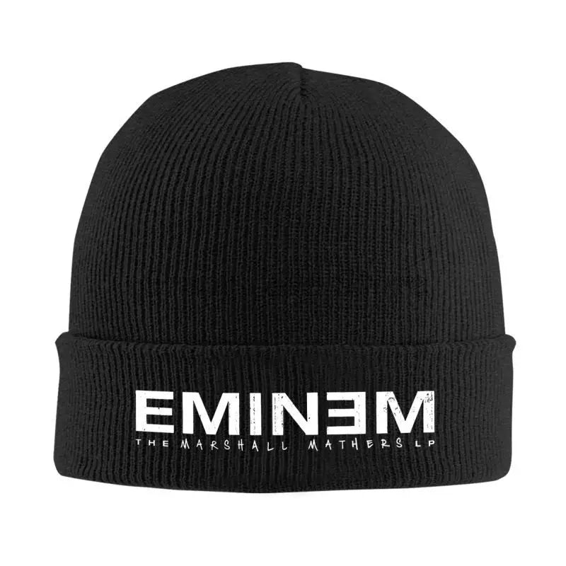 Vintage Rapper Graphic Beanie – 100% Acrylic Soft Knit Hat for Men & Women