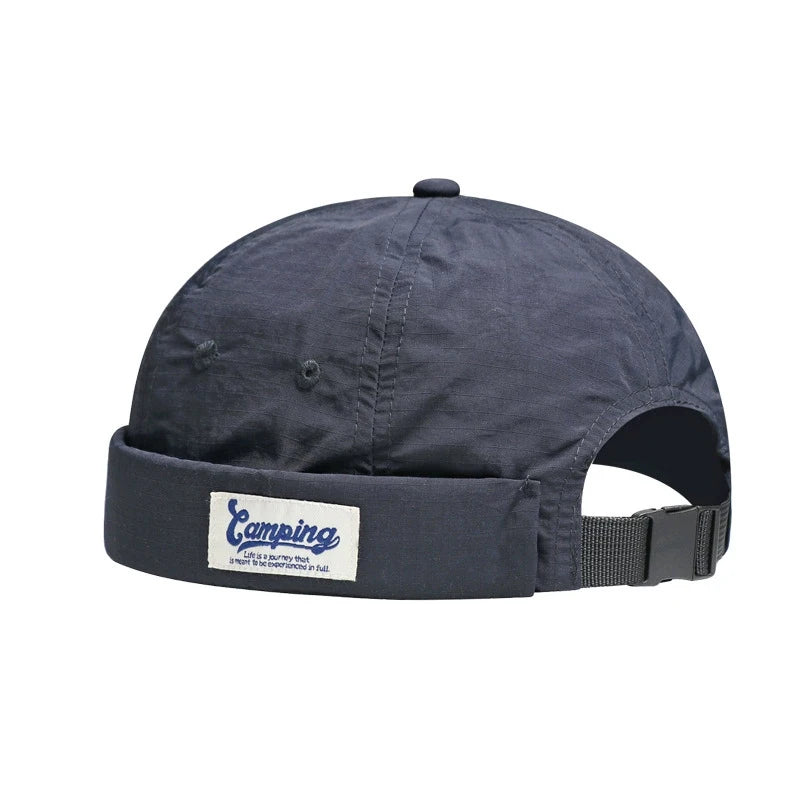 Quick Dry Docker Cap – Anti-UV Cotton Brimless Hat for Men & Women