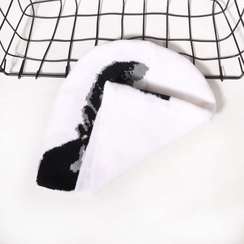 Y2K Goth Harajuku Beanie – Animal Print Acrylic Knit Hat for Men & Women