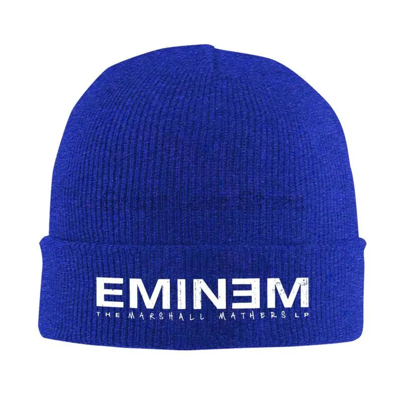 Vintage Rapper Graphic Beanie – 100% Acrylic Soft Knit Hat for Men & Women