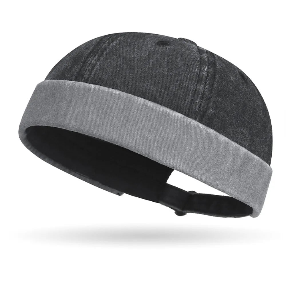 Hip Hop Street Beanie – Cotton Brimless Skullcap for Men & Women