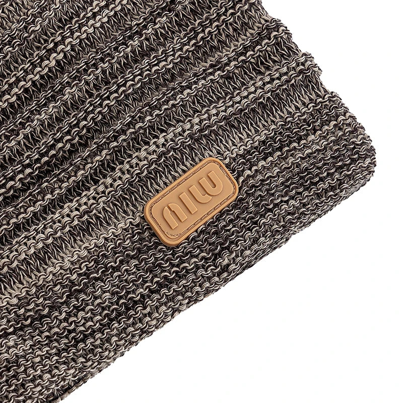 Fur-Lined Slouchy Beanie – Plush Fur Interior Oversized Knit Hat for Men & Women