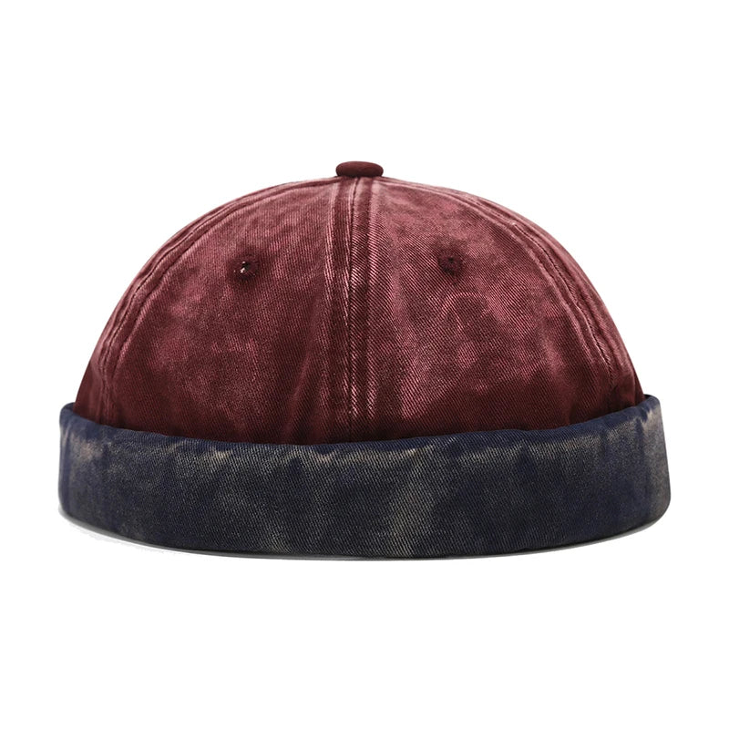 Bocca Washed Docker Cap – Adjustable Cotton Brimless Hat for Men & Women