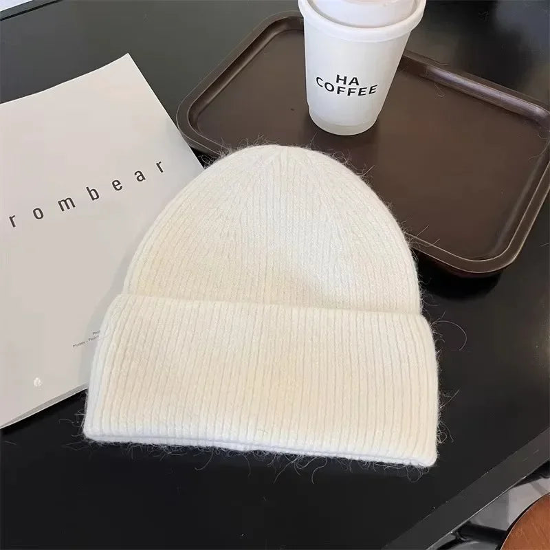 Angora Rabbit Fur Beanie
