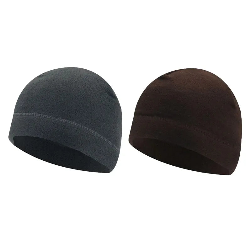 Fleece Ski Skull Cap – Windproof Cold-Proof Sports Hat for Cycling, Skiing & Running