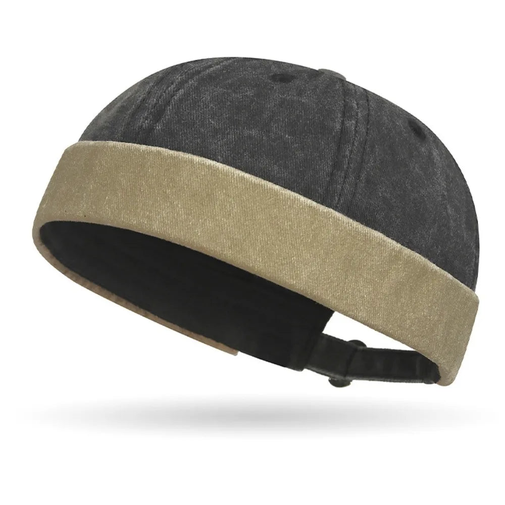 Hip Hop Street Beanie – Cotton Brimless Skullcap for Men & Women