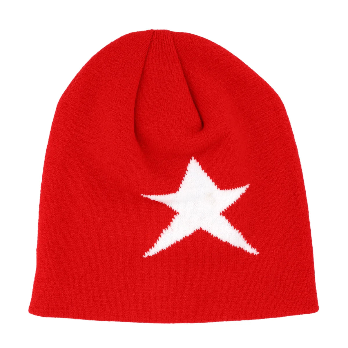 Y2K Letter Cargo Beanie – Polyester Knit Skull Cap for Men & Women