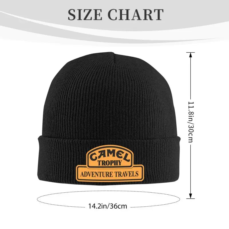 Camel Trophy Racing Beanie – 100% Acrylic Soft Knit Hat for Men & Women