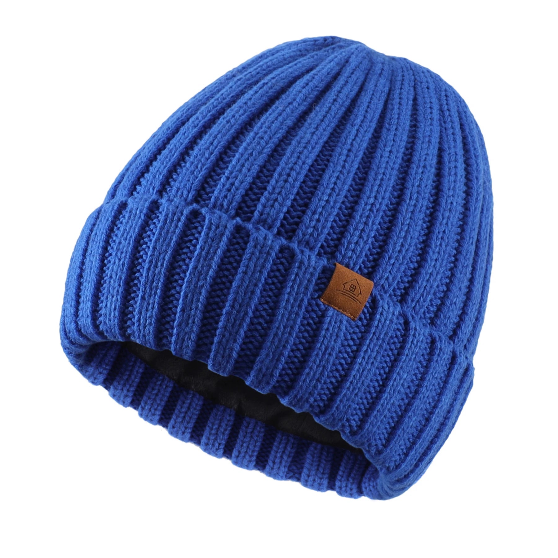 Connectyle Winter Beanie – Wool Blend Velvet-Lined Hat for Men & Women
