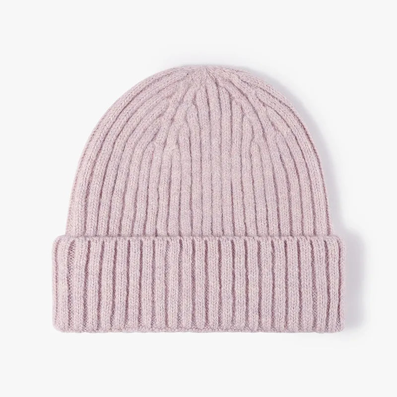 Wool Earflap Beanie – Cotton Wool Blend Thick Knit Hat with Ear Protection for Men & Women