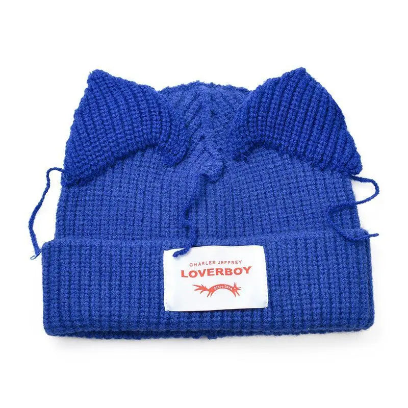 Cat Ear Crochet Beanie