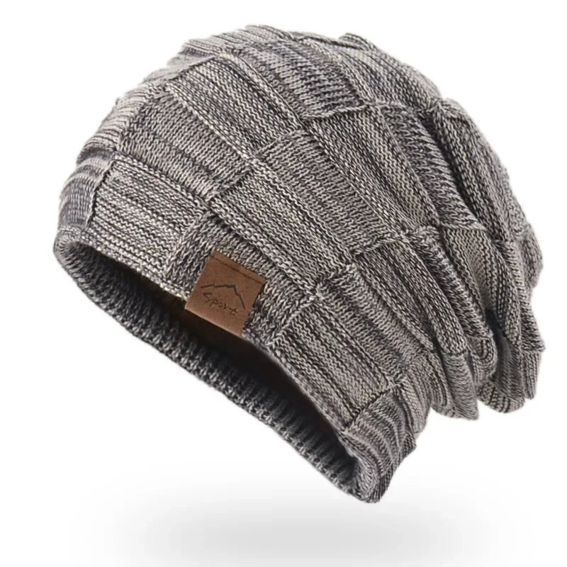 Wool Bobble Beanie – Polyester Solid Knit Pom Pom Hat for Men & Women