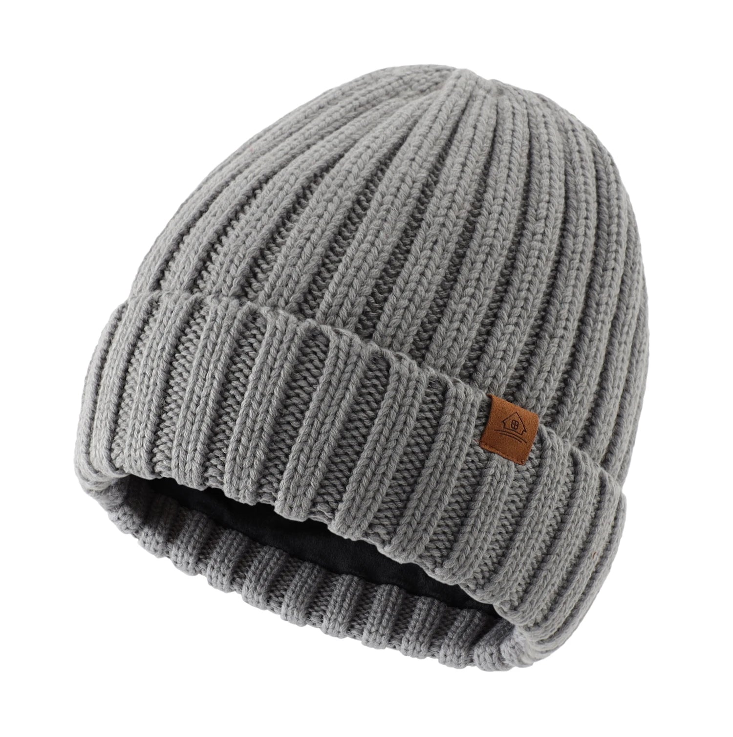 Connectyle Winter Beanie – Wool Blend Velvet-Lined Hat for Men & Women