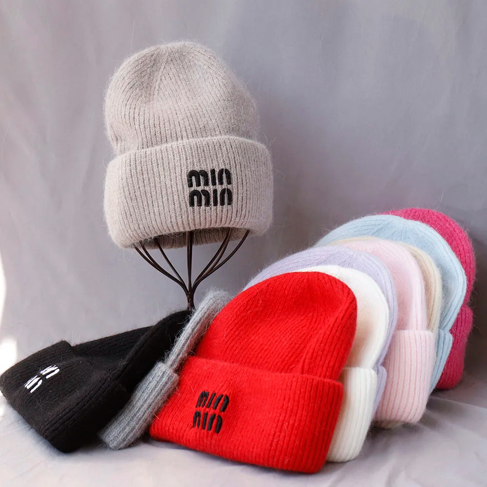 Real Rabbit Fur Beanie – Genuine Fur Luxury Winter Hat for Men & Women