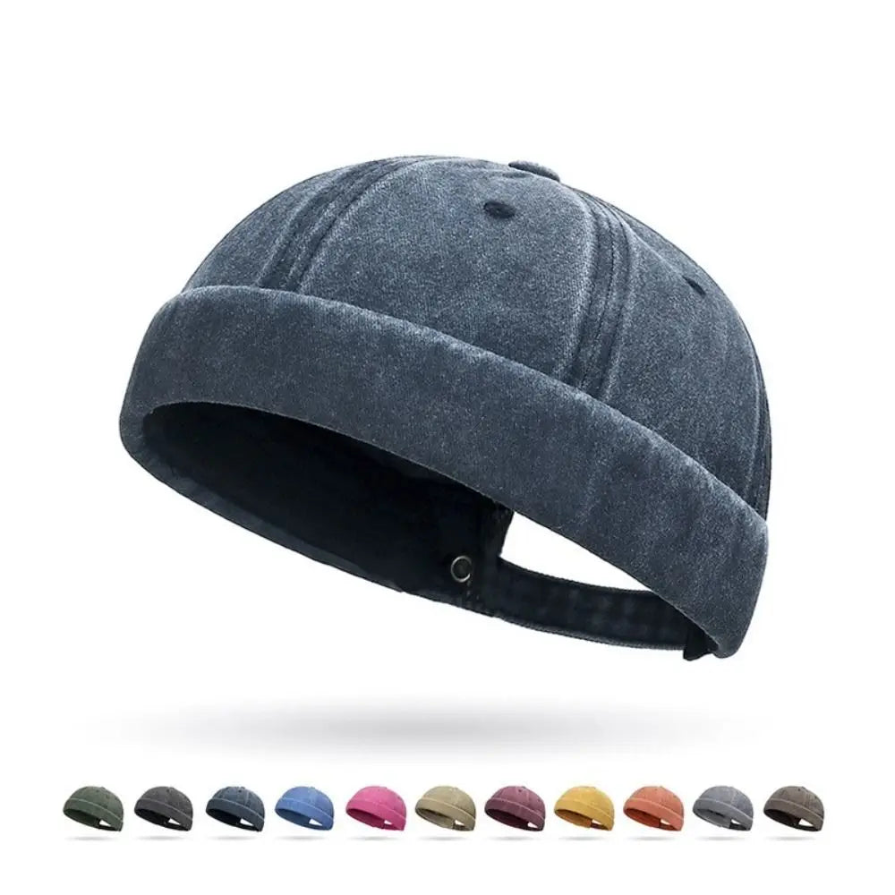 Hip Hop Street Beanie – Cotton Brimless Skullcap for Men & Women