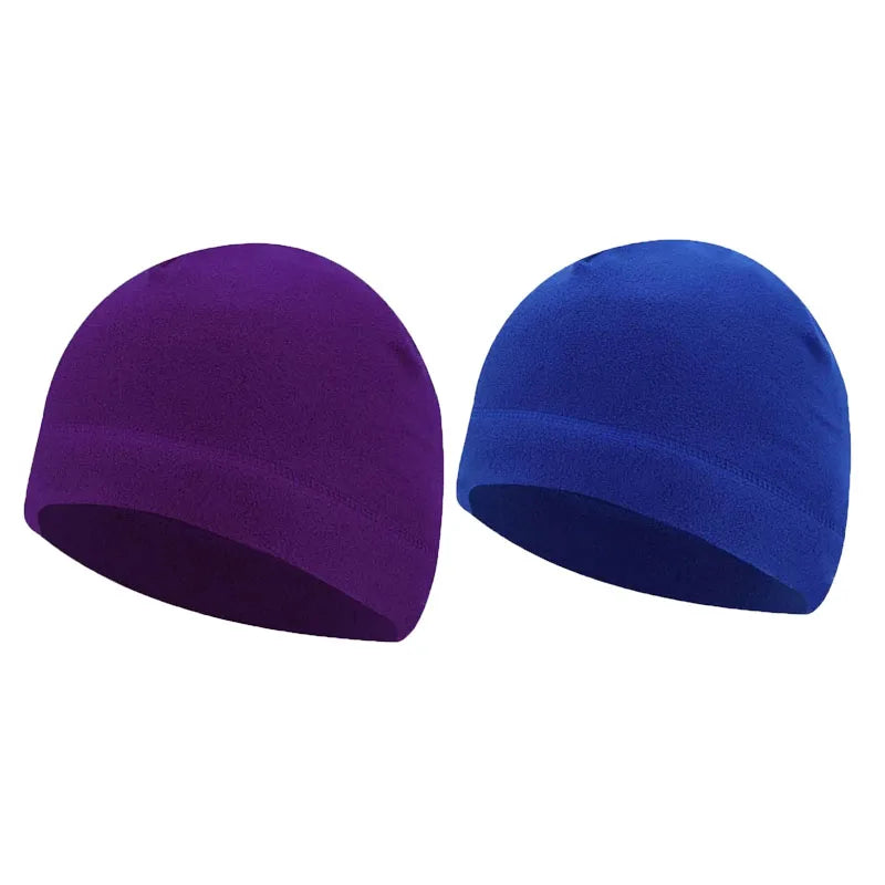 Fleece Ski Skull Cap – Windproof Cold-Proof Sports Hat for Cycling, Skiing & Running