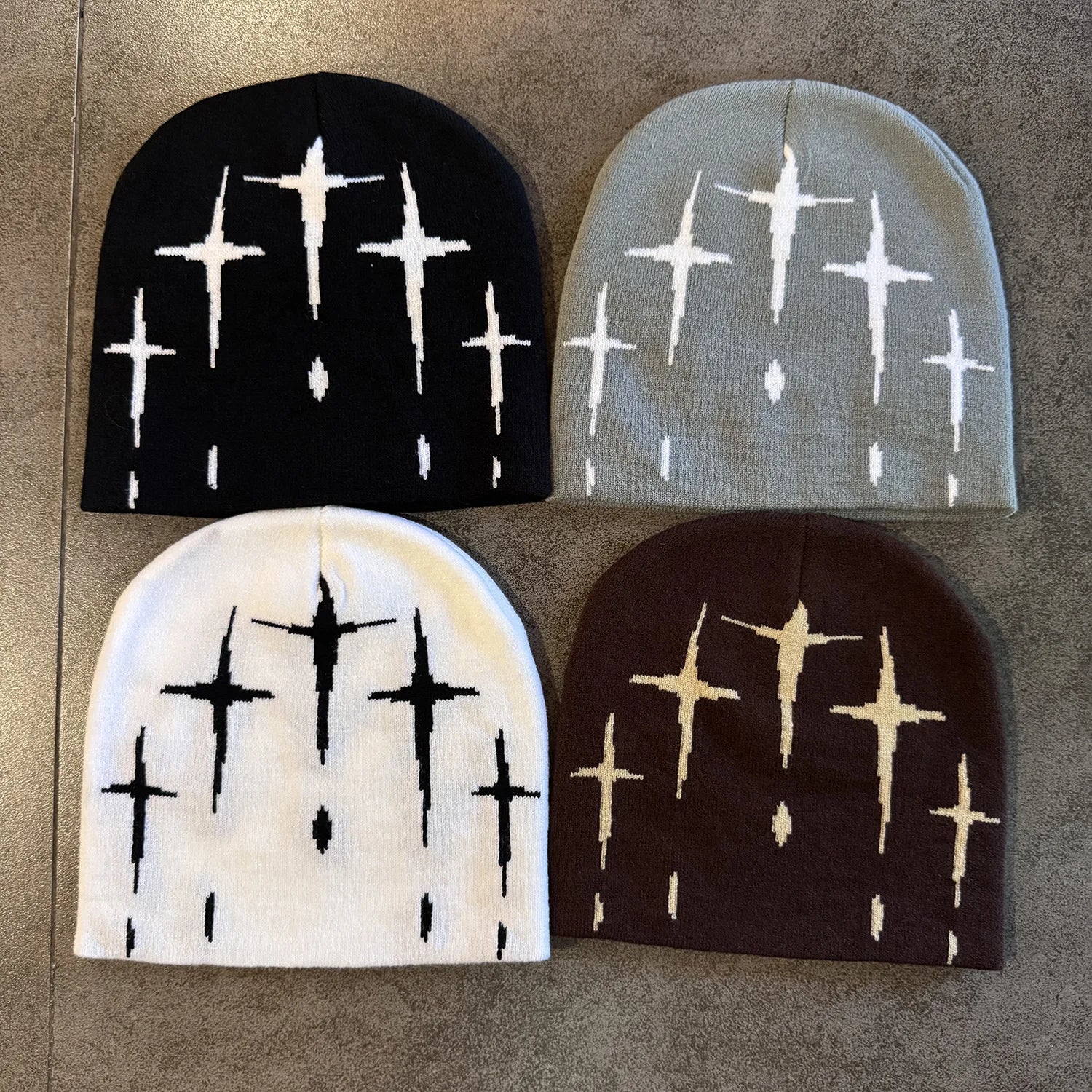 Y2K Letter Knit Beanie