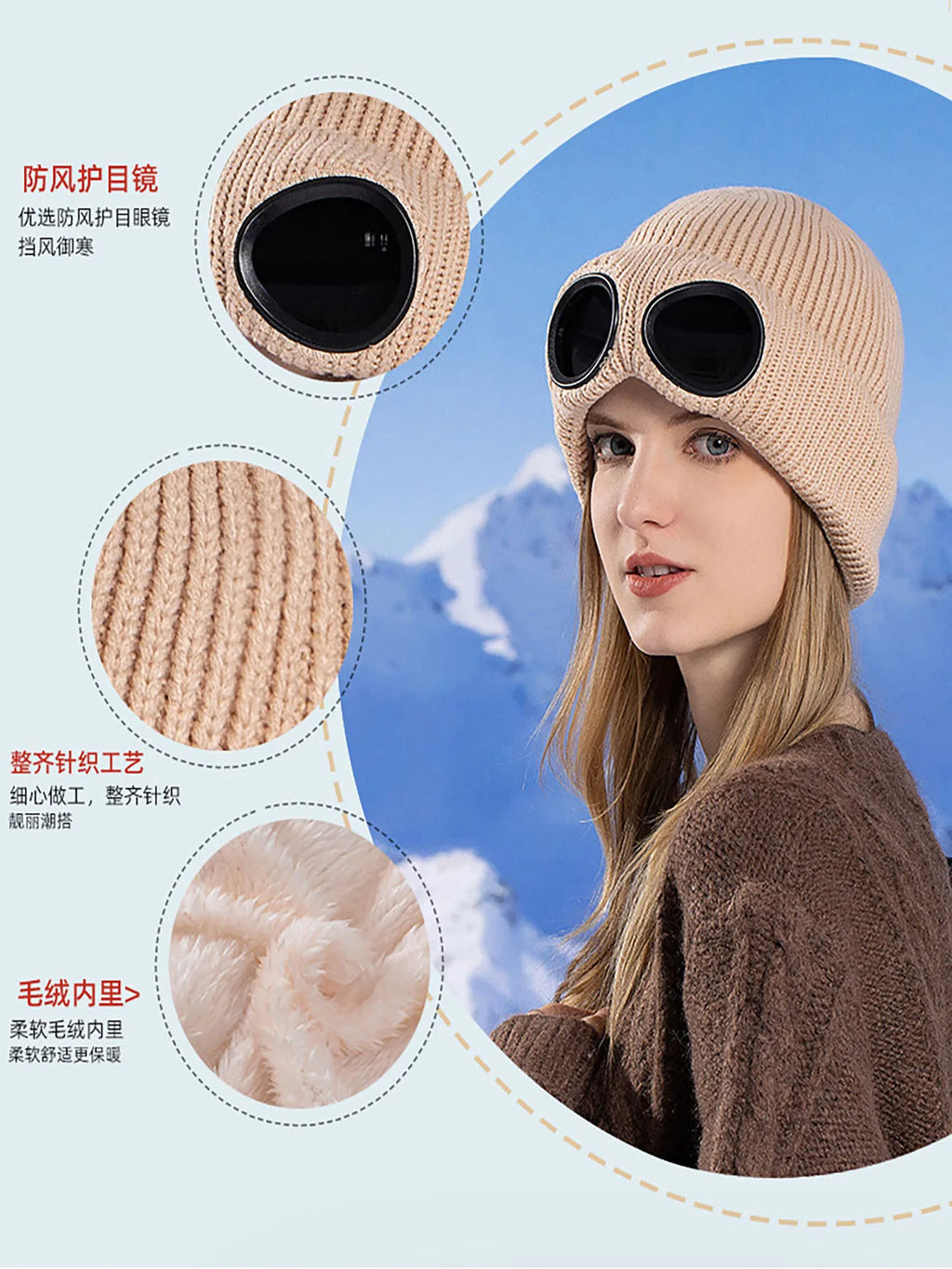 Knit Pom Pom Beanie – Cosy Unisex Winter Hat for Men & Women