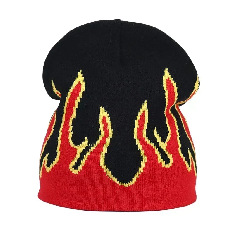 Y2K Letter Cargo Beanie – Polyester Knit Skull Cap for Men & Women