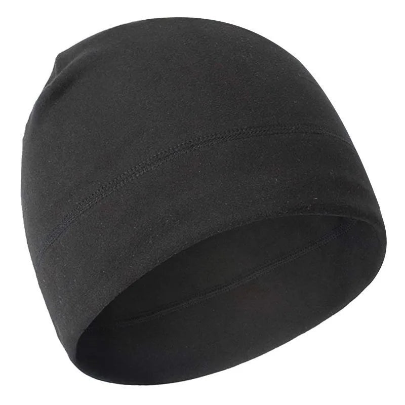 Fleece Cycling Beanie – Slim Helmet-Compatible Winter Hat for Cyclists & Runners