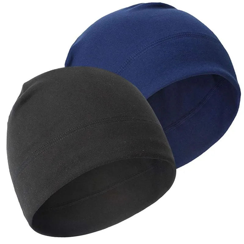 Fleece Cycling Beanie – Slim Helmet-Compatible Winter Hat for Cyclists & Runners