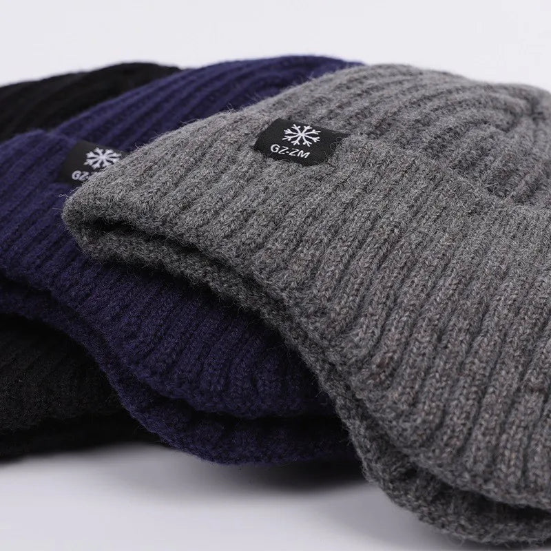 Fur-Lined Bomber Beanie – Rayon Acrylic Thick Plush Ear Protection Knit Hat for Women