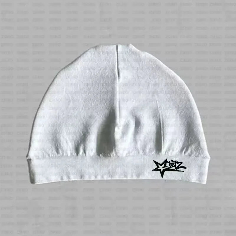 Star Print Skull Cap – Geometric Knit Beanie for Men & Women