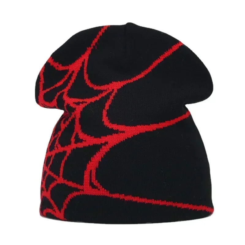 Y2K Letter Cargo Beanie – Polyester Knit Skull Cap for Men & Women