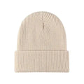 Solid Stretch Crochet Beanie – Classic Knit Winter Hat for Men & Women