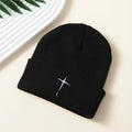 Crochet Embroidery Knit Beanie – Handcrafted Textured Winter Hat for Men & Women